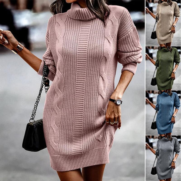Tessa Turtleneck Sweater Dress