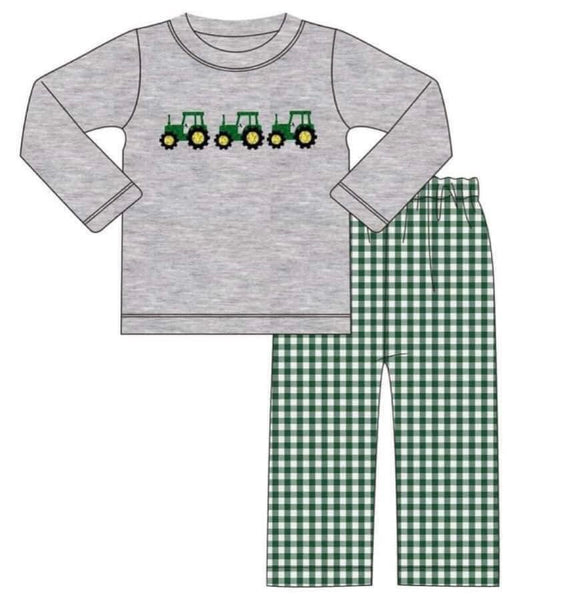 Green Tractor Set