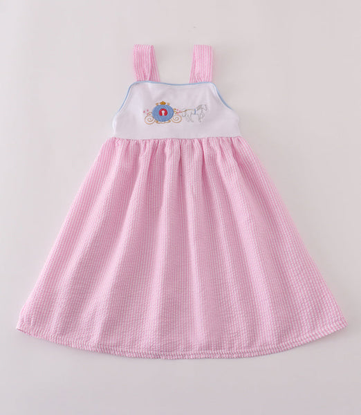 Seersucker Princess Carriage Dress