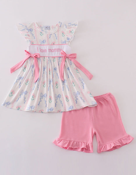 “I Love Mommy” Short Set