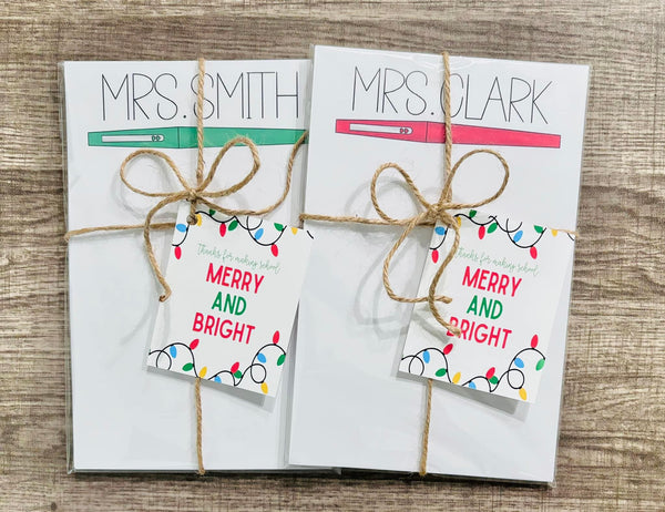 Personalized Teacher Notepads