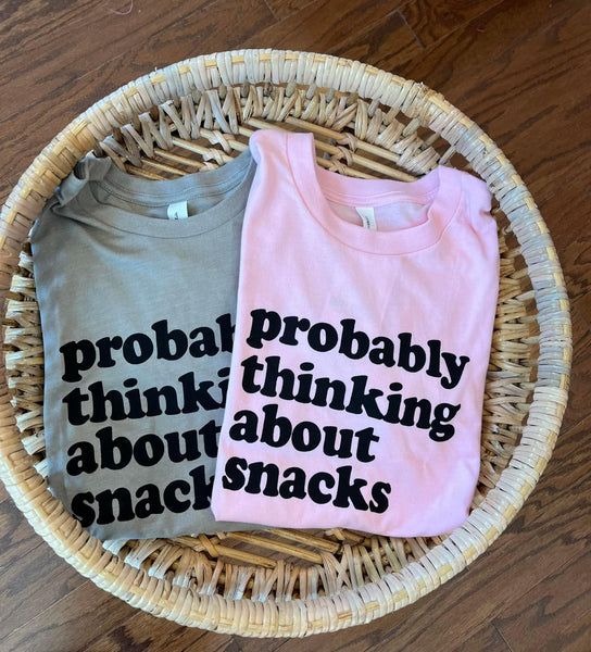 Adult “Snacks” Tee