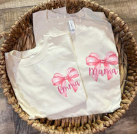 Personalized Bow Tees