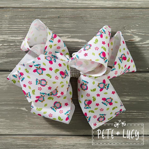 Happy Owl Deluxe Bow