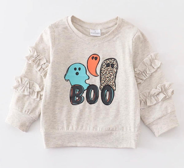 Ruffle “BOO” Shirt