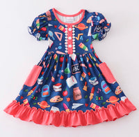 Navy Back to School Dress