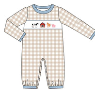 Farm Friends Boy’s Romper