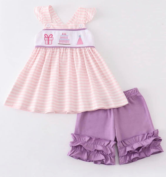 Birthday Cake Ruffle Set