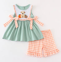 Puppy & Pumpkins Ruffle Set