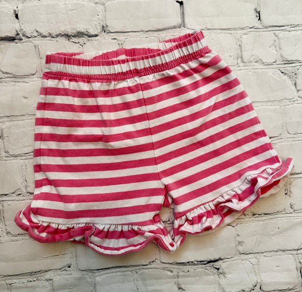Pink & White Ruffle Shorts