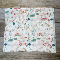 Extra Soft Bamboo Cotton Muslin Baby Blanket - Unicorn