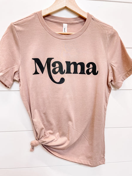 Mama Tee | Heather Mauve Women's Relaxed Fit