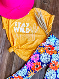 Stay Wild |  Short Sleeve Graphic Tee {Various Colors }