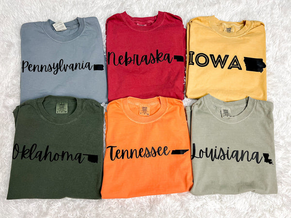 Your Home State | ADULT Graphic Tee { Various Colors }