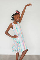 Watercolor Stripes Charlotte Dress