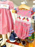 America's Sweetheart Seersucker Romper
