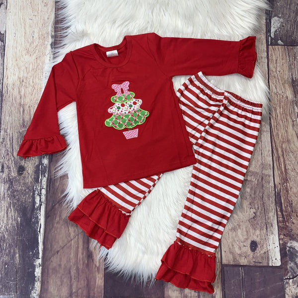 Red Christmas Tree Set