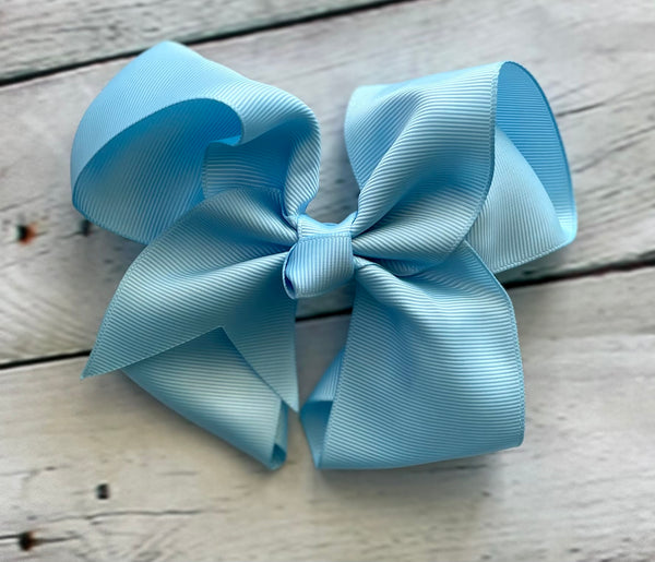 Large Baby Blue Hair Bow
